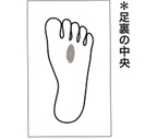 足裏の中央